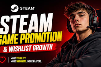 steam game promotion game marketing steam game wishlist growth game promotion