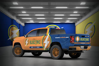 design high advertising business vehicles wrap with perfect fitting