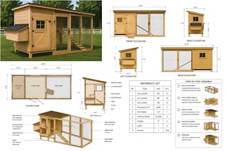 do detailed chicken coop, rabbit coop, duck coop DIY woodworking project plans