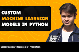 develop a custom machine learning model in python