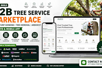 do b2b marketplace tree stump grinding tree removal tree arborist app or website