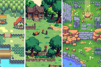 create pixel art tileset pixel art character sprites sprite sheet animation