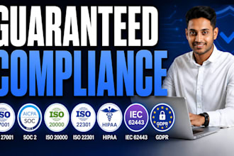 do guaranteed iso 27001, soc2, 20,000, 22301, hippa, iec 62443 gdpr compliance