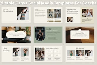 create a canva brand kit, editable canva social media templates, canva templates