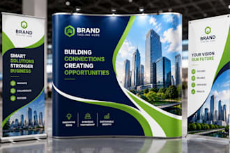 design professional trade show, backdrop, retractable, exhibition stand banner