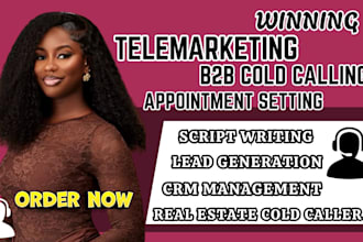 do telemarketing, cold calling, lead generation and appointment setting