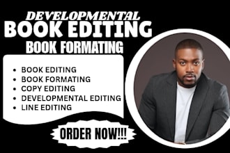 professionally edit your book with line, copy and developmental  editing