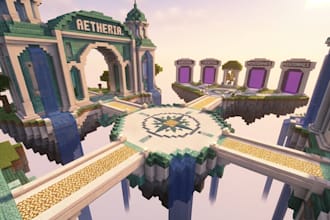build minecraft spawn hubs, lobbies, minigame maps