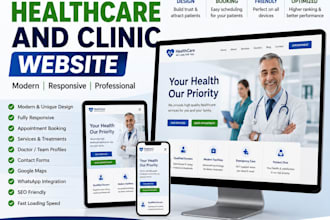 build a medical healthcare and clinic website