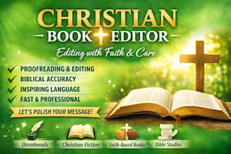proofread and edit your christian manuscript