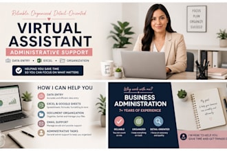 be your virtual assistant for administrative tasks and data entry
