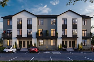 2d architectural drawing for zoning approval,permit plan for multi unit property