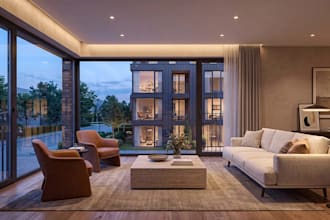 redesign architect apartment interior 3d rendering,cgi house decor,2d floor plan
