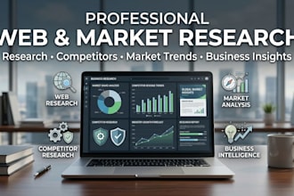 do professional web research and market research