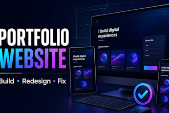 build or fix a responsive portfolio website