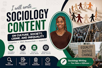 write sociology content on culture, society, crime and inequality