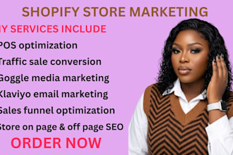 shopify marketing, shopify store marketing, ecommerce sales