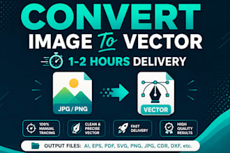 convert image to vector, png to vector jpg to vector