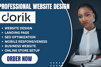 build professional and responsive business website on dorik