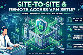 setup site to site and remote access VPN