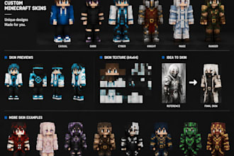 create a custom minecraft skin for your character
