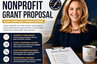 write a professional nonprofit grant proposal