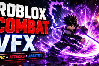 create epic roblox anime vfx, abilities and combat effect