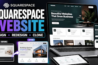 build squarespace website design redesign squarespace website development