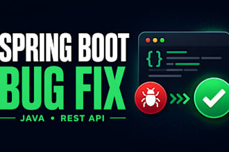 fix java spring boot rest API and backend bugs