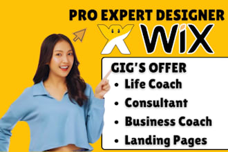 wix life coach website business coach consultant website wix coaching website