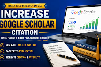 increase google scholar citation, publish research articles and write backdated