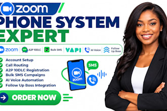 setup zoom phone call routing a2p 10dlc bulk SMS vapi ai voice follow up boss