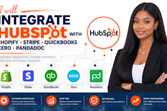 integrate hubspot with shopify stripe quickbooks xero and pandadoc