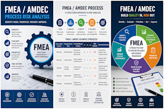 create a professional fmea amdec process risk analysis