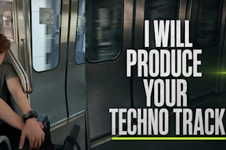 create a a hard techno track