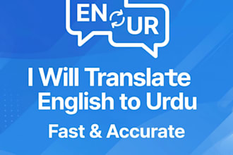 translate english to urdu and urdu to english professionally