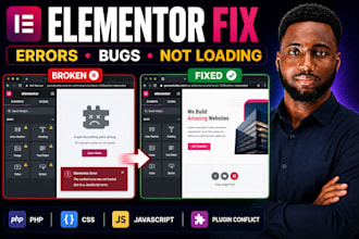 fix elementor errors, bugs and issues