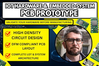 design pcb electronics, hardware prototypes, iot pcb with esp32,embedded system