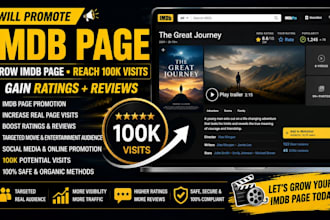 promote imdb page hit 1m grow imdb actor profile starmeter rank imdb marketing