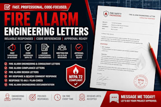 compliance letter, fire alarm letter, rfi response, consultant report