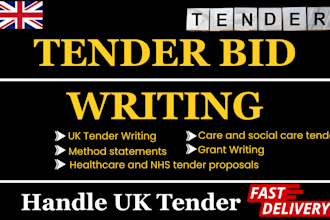 handle uk tender healthcare tender cleaning tender bid proposal writing cqc