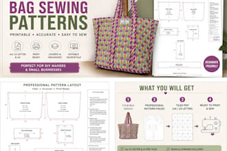 create professional sewing patterns and printable PDF patterns