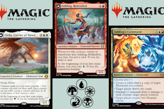 design custom mtg card game tcg pokémon card template illustration fantasy art