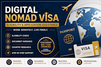 provide digital nomad visa eligibility and application assistance