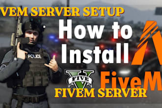 develop a fivem server setup and customization qbcore esx developer full build