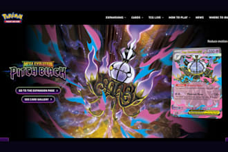 design trading card shopify store pokemon website trading card website