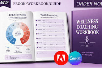 design canva ebook workbook for nutritionist healthy eating and wellness coaches