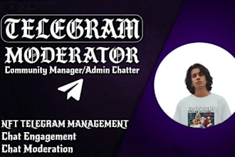 telegram community specialist lead moderator community manager active chatt