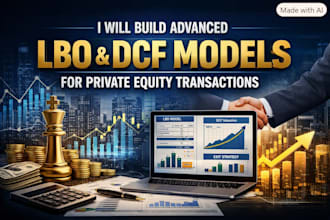 build advanced lbo dcf models private equity transactions dcf valuation scenario