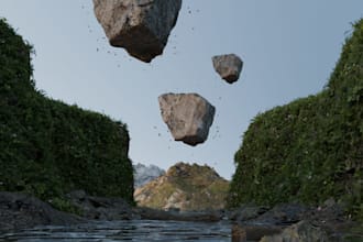 create realistic 3d environment designs